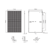 Солнечная  панель ( батарея) Tongwei Solar 450 Вт TWMNH-48HE450 N-Type Mono (Black Frame) 